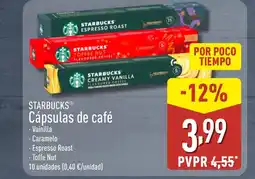 ALDI STARBUCKS Cápsulas de café oferta