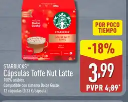 ALDI STARBUCKS Cápsulas Toffe Nut Latte oferta
