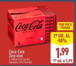 ALDI COCA-COLA Zero mini oferta