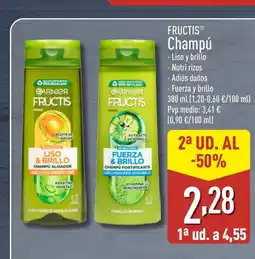 ALDI FRUCTIS Champú oferta