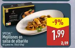 ALDI SPECIAL Mejillones en salsa de albariño oferta