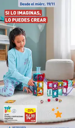ALDI TOYLINO Circuito y construcciones magnéticas oferta