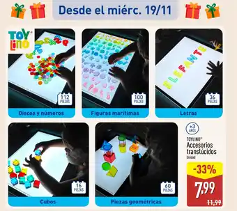 ALDI TOYLINO Accesorios translúcidos oferta