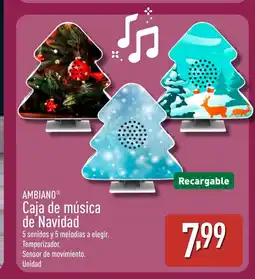 ALDI AMBIANO Caja de música de Navidad oferta
