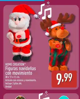 ALDI HOME CREATION Figuras navideñas con movimiento oferta