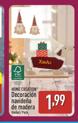 ALDI HOME CREATION Decoración navideña de madera oferta