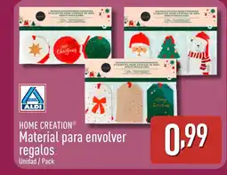 ALDI HOME CREATION Material para envolver regalos oferta