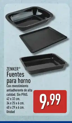 ALDI ZENKER Fuentes para horno oferta