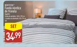 ALDI NOVITESSE Funda nórdica de franela oferta