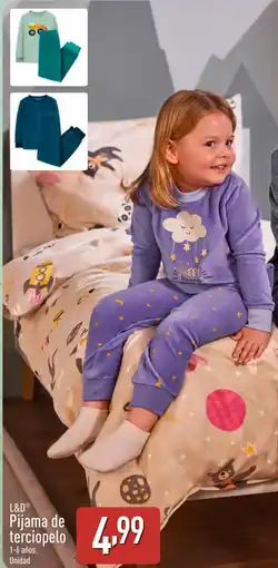 ALDI L&D Pijama de terciopelo oferta