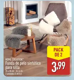 ALDI HOME CREATION Funda de pelo sintético para silla oferta