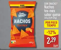 ALDI SUN SNACKS Nachos tex-mex sabor queso oferta