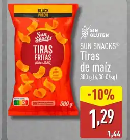 ALDI SUN SNACKS Tiras de maíz oferta