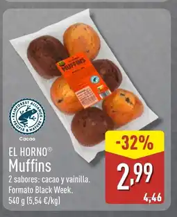 ALDI EL HORNO Muffins oferta