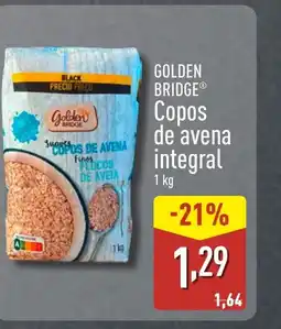 ALDI GOLDEN BRIDGE Copos de avena integral oferta