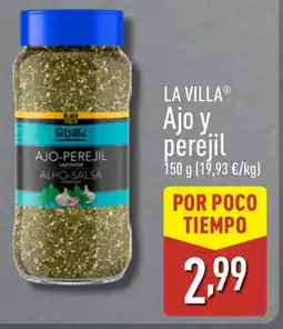 ALDI LA VILLA Ajo y perejil oferta