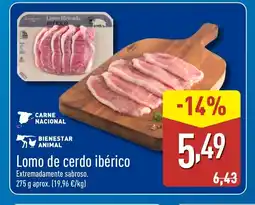 ALDI Lomo de cerdo ibérico oferta
