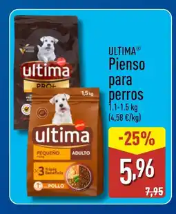 ALDI ULTIMA Pienso para perros oferta
