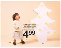 Zeeman Falda para bebé oferta