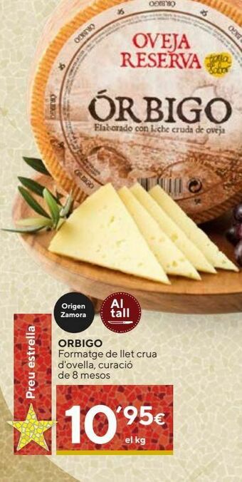 Caprabo Queso de oveja orbigo oferta