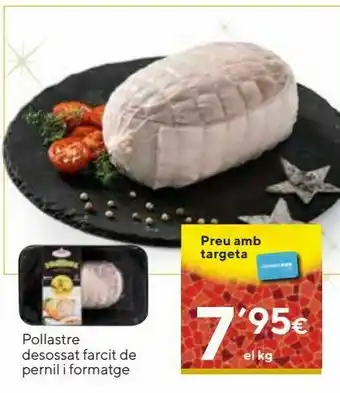 roti de pollo relleno de jamón y queso al peso