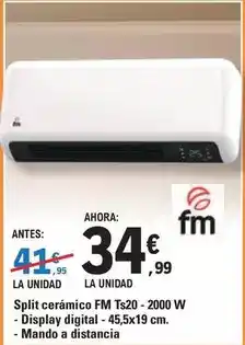 E.Leclerc Fm - split cerámico oferta