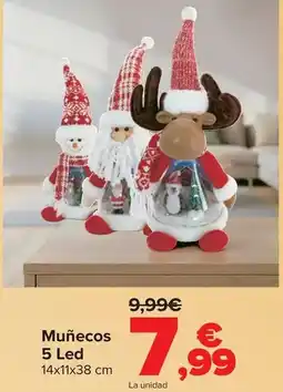 Carrefour Muñecos 5 led oferta