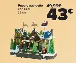 Carrefour Pueblo navideño con led oferta