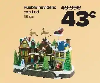 Pueblo navideño con led