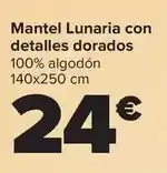 Carrefour Mantel lunaria con detalles dorados oferta