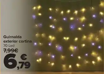 Carrefour Guirnalda exterior cortina oferta