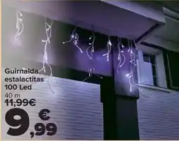 Carrefour Guirnalda estalactitas 100 led oferta
