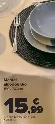Carrefour Mantel algodon bio oferta