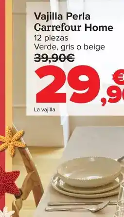 Carrefour Carrefour home - vajilla perla oferta