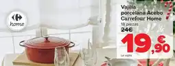 Carrefour Carrefour home - vajilla porcelana acebo oferta