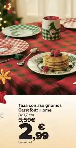 Carrefour Carrefour home - taza con asa gnomos oferta