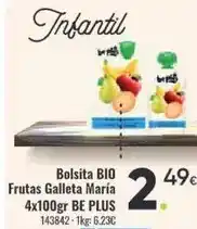 Family Cash Bio - bolsita bio frutas galleta maría oferta