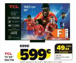 Carrefour TCL TV 55" 55C71K oferta