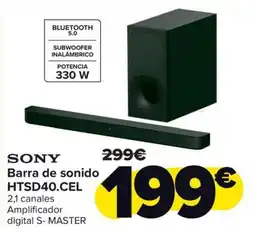 Carrefour SONY Barra de sonido HTSD40.CEL oferta