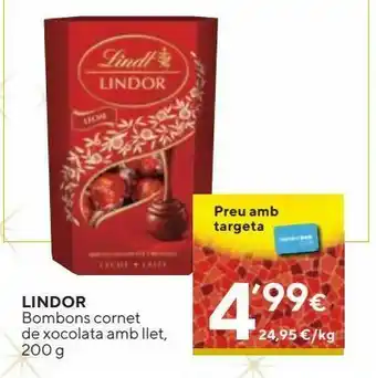 Caprabo Bombones de chocolate lindt oferta