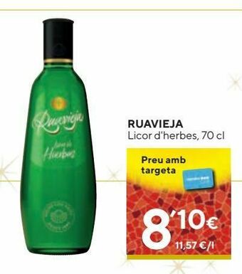 Caprabo Licor de hierbas ruavieja oferta