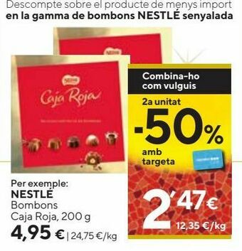 Caprabo Bombones nestlé oferta