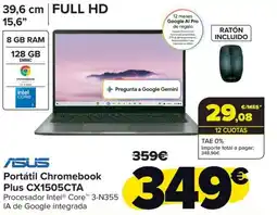 Carrefour ASUS Portátil Chromebook Plus CX1505CTA oferta