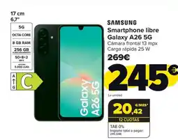 Carrefour SAMSUNG Smartphone libre Galaxy A26 5G oferta