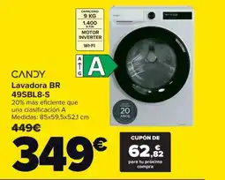 Carrefour CANDY Lavadora BR 49SBL8-S oferta