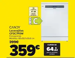 Carrefour CANDY Lavavajillas CF3C7F0W oferta
