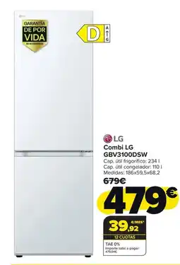 Carrefour LG Combi GBV3100DSW oferta