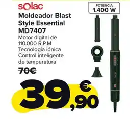 Carrefour SOLAC Moldeador Blast Style Essential MD7407 oferta
