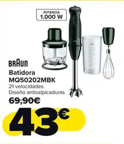 Carrefour BRAUN Batidora MQ50202MBK oferta