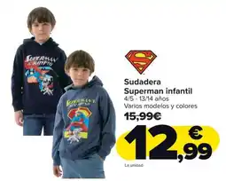 Carrefour Sudadera Superman infantil oferta